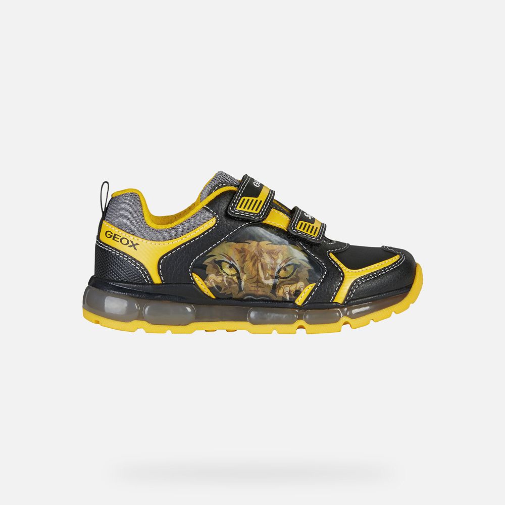 Geox Sneakers Black/Yellow Android - Geox Boys Shoes - UVRBJH042